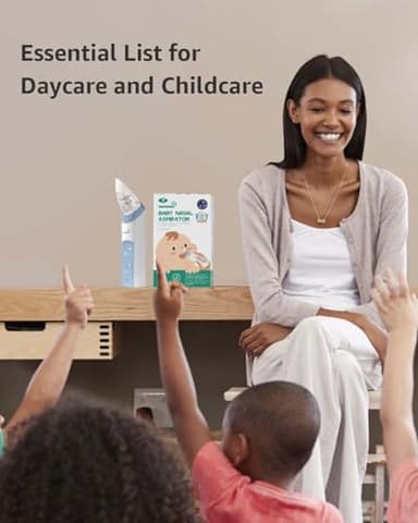 GROWNSY Nasal Aspirator for Baby, Electric Nose Aspirator for Toddler, Baby Nose Sucker, Automatic Nose Cleaner with 3 Silicone Tips, Adjustable Suction Level, Music and Light Soothing Function, Blue - Image 8