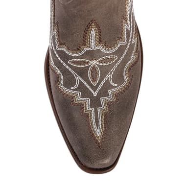 Cowboy Boots for Women Brown Cowgirl Knee High Boots with Classic Embroidered Pull On Pointed Toe Chunky Heel Vintage Wedding Country Tall Western Boots Size 8 - Image 7