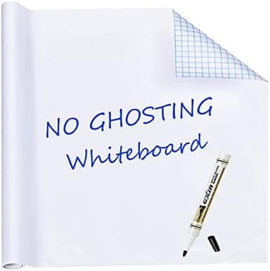 HAMIGAR Whiteboard Sticker for Wall 18" x 79" Dry Erase Board Wallpaper Peel and Stick, White Board Stick on Wall, Contact Paper Adhesive Poster Board Whiteboard with 1 Marker - Image 3