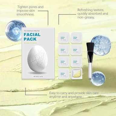 2025 New Zombie Facial Mask, Zombie Mask Facial, Hydrating Skincare Face Mask, Pore Tightening & Lifting Deep Cleansing Clay Mud Mask(1 Box, 8ea,) - Image 3