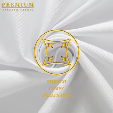 Hybrid & Company Womens Hyper Ultra Stretch Comfy Skinny Leg Work Casual Pants P44876SK White XL Short - Image 7