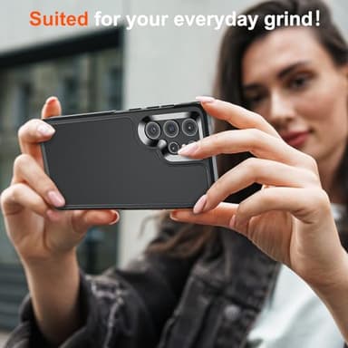zapica Designed for Samsung Galaxy S22 Ultra Case, [Military Drop Protection] [Dual Layer Structure Design] Heavy Duty Shockproof Non-Slip Phone Cover for Galaxy S22 Ultra, Black - Image 7