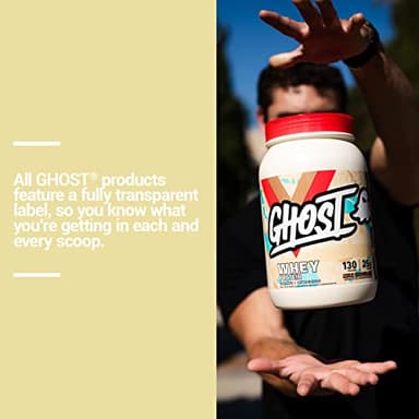 GHOST Whey Protein Powder, Milk Chocolate - 2LB, 25G of Protein - Whey Protein Blend - ­Post Workout Fitness & Nutrition Shakes, Smoothies, Baking & Cooking - Soy & Gluten-Free - Image 5