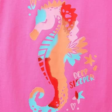 Baby Toddler Girl's Summer Clothes Short Sleeve T Shirt Tee and Shorts Clothing Set Outfits Pink Seahorse 2t - Image 6