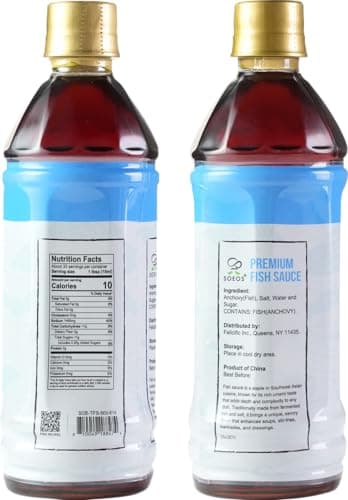 Soeos Premium Fish Sauce, 16.9 fl oz (500ml) – Authentic Fish Sauce Crafted Umami Sauce for Dressings, Marinades & Stir-Fries | Unlock Rich, Bold Flavors - Image 3