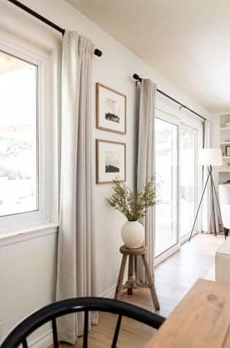 100% Blackout Shield Linen Blackout Curtains for Bedroom 84 Inches Long, Back Tab/Rod Pocket Living Room Drapes, Thermal Insulated Blackout Curtains 2 Panels Set, 50" W x 84" L, Cream - Image 5