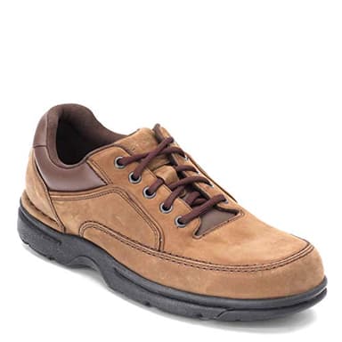 Rockport Men's Eureka Walking Shoe, Chocolate Nubuck, 10 Wide - Image 3