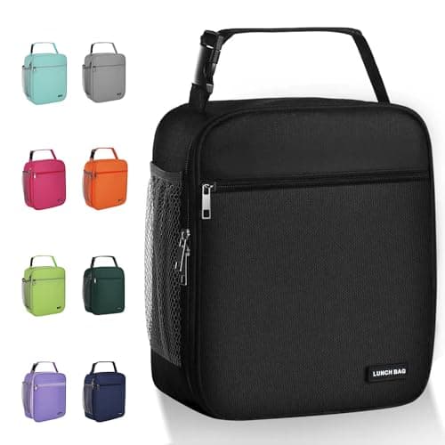 Lovoeo Lunch box Lunch bag for men women Insulated Lunchbox Lunch bags for Work Picnic Travel (Black) - Image 1