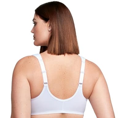 Glamorise Full Figure Plus Size Wonderwire Front-Closure Bra Underwire #1245 White - Image 8
