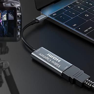 Papeaso Video Capture Card, Video Recording Card Wonderful 4K HDMI to 1080P USB C for Gaming Streaming TV Recorder, for Windows Mac OS System with USB C Adapter to Adjust PS4, Switch, Xbox1 - Image 6