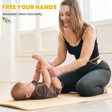 Hands Free Breast Pump | Super Light Wearable Breastfeeding Pump, 40kPa Strong Suction, 3 Modes 9 Levels, 150Min Battery Life, Portable Electric Milk Pump with 21/24/27mm Flanges for Nursing Moms - Image 7