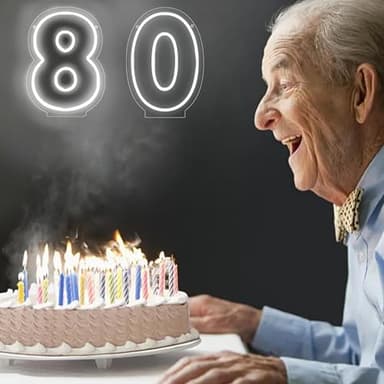 ATTNEON Number 0 Neon Sign,Led Light Up Zero Numbers Neon Lights, Number 0 Light for Wedding,Birthday,Party,Anniversary, Number Gifts,Bar Decor,Size 11.8 * 8.27 inches(JTLD112) - Image 7