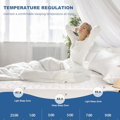 GRT Waterproof Mattress Protector Full, Rayon Bamboo Mattress Protector Cooling Breathable, 3D Air Fabric Soft Mattress Cover with 6-26 inches Deep Pocket, Mattress Pad Machine Washable - Image 5
