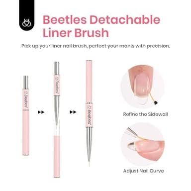 Beetles Builder Gel HEMA-Free-Sheer Breeze 0.5 oz 7 in 1 for Building Apex Strengthening Thickening Extension DIY Salon at Home for Beginner Sensitive Nails,Clear Builder Nails Gel Kit,UV Lamp Needed - Image 6