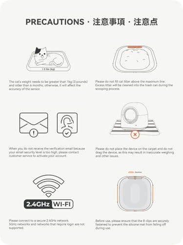 ABRCT Self-Cleaning Litter Box Automatic Electronic Hands-Free Smart Robot self Cleaning Litter Box - Large 60L Capacity, Safe Anti-Pinch,with Deodorizer and Liner,for Multiple Cats (Grey Pro) - Image 10