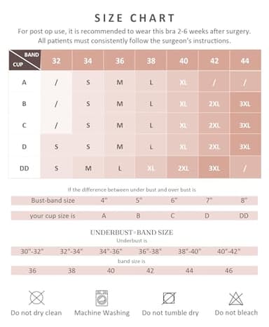 FeelinGirl Post Surgery Compression Bra Soft Support for Mastectomy Breast Augmentation Breast Lift Bra Black M - Image 5