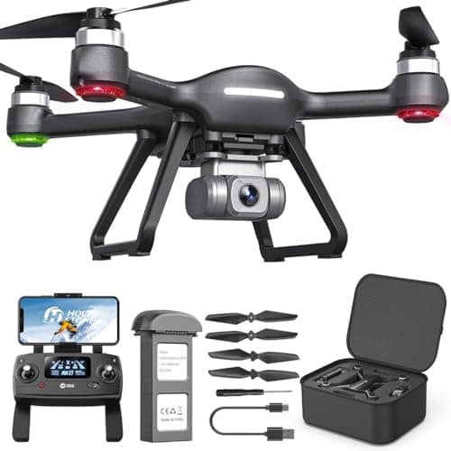 Holy Stone HS700E 4K UHD Drone with EIS Anti Shake 130 FOV Camera for Adults, GPS Quadcopter with 5GHz FPV Transmission, Brushless Motor, Easy Auto Return Home, Follow Me and Outdoor Carrying Case - Image 1