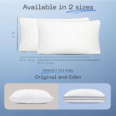 Coop Home Goods Cool Side Pillowcase, King Size Cooling Pillow Case for Hot Sleepers, Two-Sided Pillow Covers, Cozy Side & Cool Side, Ultra Soft Lulltra Cool Technology - Image 7