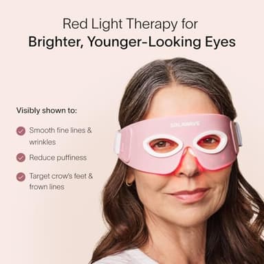 Solawave Red Light Therapy Mask for Eyes | Skincare Device for Under Eye Bags, Crow’s Feet, Forehead Lines | Reduces Appearance of Wrinkles, Sagging, Dark Circles, & Puffiness | 3 Minute Treatment - Image 2