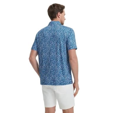 M MAELREG Polo Shirts for Men Quick Dry Fit Short Sleeve Performance Moisture Wicking Print Men’s Golf Shirts - Image 4