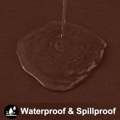 Smiry Rectangle Table Cloth 60x140 Inch, Waterproof Wipeable Vinyl Tablecloths Protector, Oil Spill Proof Plastic Table Cover for Dining, Picnic, Camping, Outdoor, Coffee - Image 2