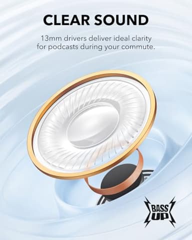 Soundcore K20i by Anker, Semi-in-Ear Earbuds, Bluetooth Wireless, 36H Playtime, Fast Charge, Clear Sound, Comfortable Fit, ENC 2-Mic Clear Calls, Custom EQ, IPX5, Bluetooth 5.3, App Control - Image 4