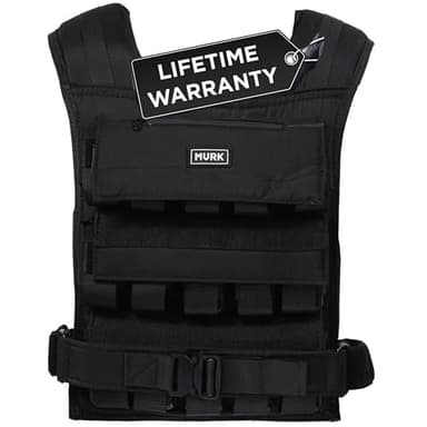 MVRK Weighted Vest Men 65lbs - Weighted Workout Vest With Removable Iron Weights, Heavy Duty Weighted Exercise Vest For Functional Training & Calisthenics - Weight Vest for Men and Women (65lbs) - Image 1