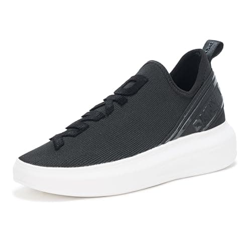 DKNY Women's Jonas Slip On Platform Sneaker with Logo, Black, 9 - Image 1