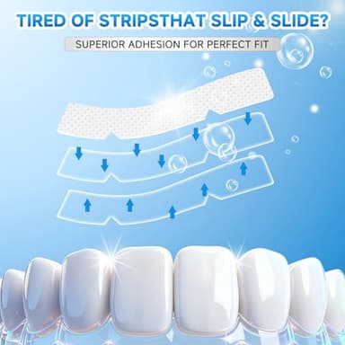 Milumber Teeth Whitening Strips for Sensitive, 42 Strips Whitener Safe Whitestrip, Deep Stains Removal Tooth Whitening, Enamel Safe Non-Slip Dry Strip Technology for Whiter Teeth, Mint - Image 4