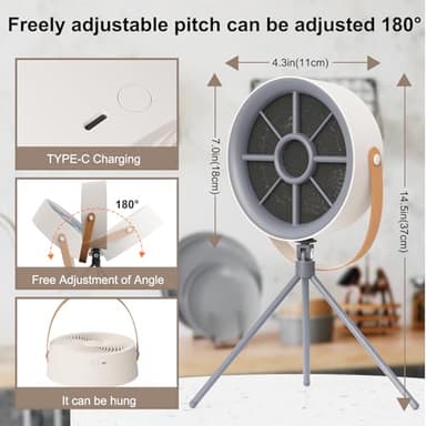 Portable Range Hood,Desktop Range Hood,3-Speed Exhaust Fan, Adjustable,portable range hood for kitchenfor Caravanning, Hotpot, and Barbecue, with Low-Noise Operation - Image 5