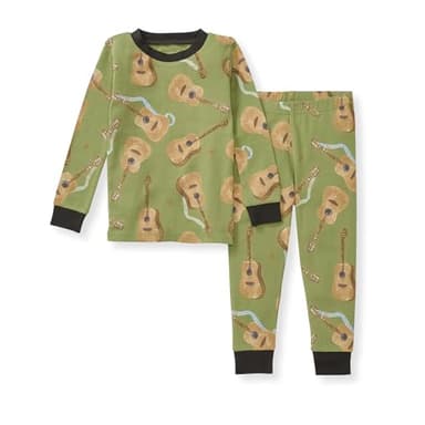 Burt's Bees Baby Baby Boys Pajamas, 2-Piece Long Sleeve Tee and Long Pant Cotton PJ Set, Sizes for 12 Months to 12 Years - Image 1