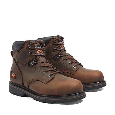 Timberland PRO Men's Pit Boss 6 Inch Steel Safety Toe Industrial Work Boot, Brown-2024 New, 10 W - Image 2