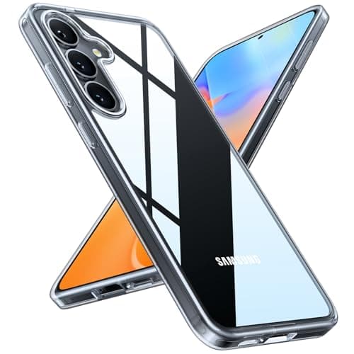 TORRAS Guardian Shockproof for Samsung Galaxy S25 Case, [12FT Military Grade Drop] Thin & Soft Touch for Samsung S25 Case, Transparent Protective Slim Case for Samsung S25, Diamond Clear - Image 1