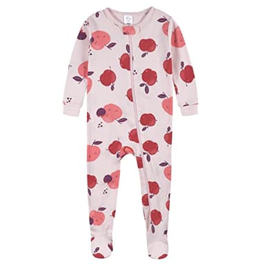 Gerber Baby Girl's 2-Pack Footed Pajamas, Fruit Lovers Purple, 3T - Image 2