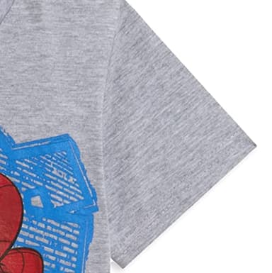 Marvel Spider-Man Toddler Boys T-Shirt and Shorts Outfit Set Gray/Blue 5T - Image 3