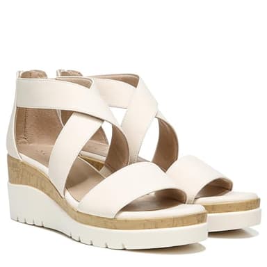 Naturalizer SOUL Women's Goodtimes Wedge Sandal Porcelain 8 M - Image 7
