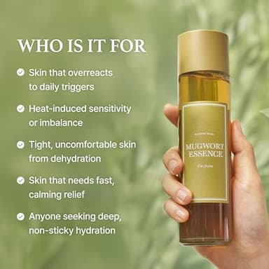 I'm From Mugwort Essence | Vegan Extract - Soothe Sensitive and Irritated Skin, Redness Relief, Refreshing, Korean Hydrating Toner | 5.4 Fl Oz, All Skin Types, PETA Approved - Image 10