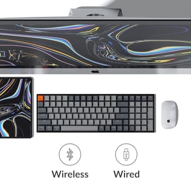 Keychron K4 96% Layout 100 Keys Wireless Bluetooth 5.1/Wired USB Mechanical Gaming Keyboard with Gateron G Pro Brown Switch White LED Backlight N-Key Rollover for Mac Windows PC-Version 2 - Image 2