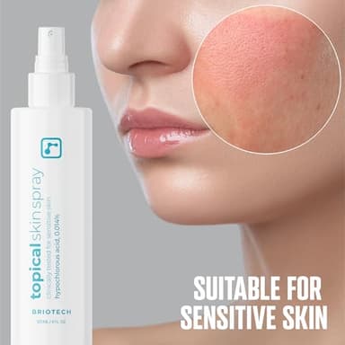 BRIOTECH Topical Skin Spray, Hypochlorous Acid Spray for Sensitive Skin, HOCl Facial Mist, Full Body Support Against Irritation, Calm Redness, Soothe Foot & Scalp, 8 oz (1 Pack) - Image 8
