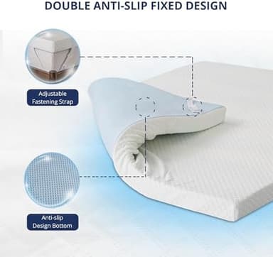 4 Inch Gel Memory Foam Mattress Topper King Size, Cooling Bed Topper for Pressure Relief with Removable Breathable Soft Cover, CertiPUR-US Certified - Image 7
