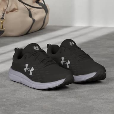Under Armour Men's Charged Assert 10, (001) Black/Black/White, 7.5, US - Image 2