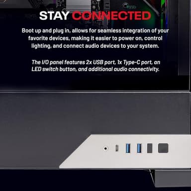 Skytech Gaming Nebula 2 Gaming PC, AMD Ryzen 5 5500 3.6GHz, NVIDIA RTX 5060, 1TB NVMe SSD, 16GB DDR4 RAM 3200, 650W Gold PSU, Wi-Fi, Win 11, Gaming Desktop - Image 9