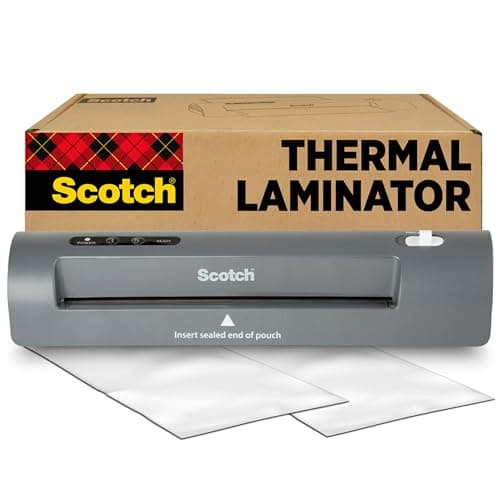 Scotch TL901X Thermal Laminator, 1 Laminating Machine, Gray, Laminate School Assignments and Documents, for Dorm Room or School Supplies, 9 in. - Image 1