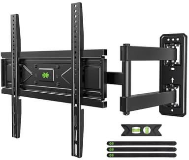 USX MOUNT Corner TV Wall Mount for 26-60 Inch TVs up to 80 lbs, Single Articulating Arm, Full Motion TV Wall Mount Bracket with Swivel and Tilt, Max VESA 400x400mm - Image 1