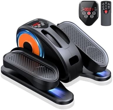 Under Desk Elliptical Machine, Electric Elliptical Leg Exerciser for Seniors Fully Assembled, Quiet & Portable Electric Seated Pedal Exerciser with Remote Control & 12 Adjustable Speeds - Image 2