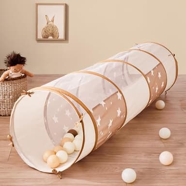 Tiny Land Tunnel Toys for Toddlers, 69" x 18" Baby Tunnel Crawl Indoor, Play Tunnel for Kids to Crawl Through, Pop Up Dog Tunnel, Baby Outdoor Toys - Image 2