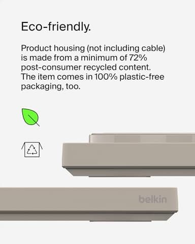 Belkin MagSafe-Compatible 2-in-1 Wireless Charger 15W, Fast Charging Station for iPhone 16, 15, 14, 13 Series, AirPods, and More - Dual Device Charging Pad - Sand - Image 7