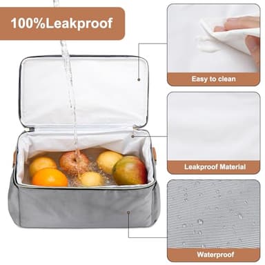 GDNasist Breastmilk Cooler Bag with 6 Ice Pack, Wearable Breast Pump Bag Compatible with Willow, Elvie, Medela & Momcozy M5/S12 Pro Pumps & Accessories for Work, Travel and Family Use Grey - Image 3