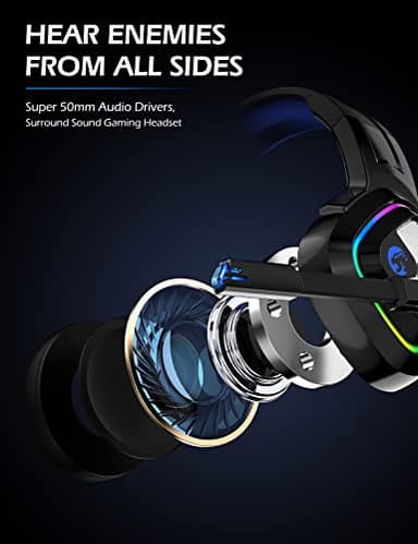 ZIUMIER Gaming Headset for PC, PS4, PS5, Xbox One, Xbox Series S/X, Switch, Noise Canceling Microphone, Stereo Surround Sound, 3.5mm Wired Gaming Headphones - Image 2