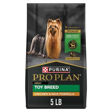 Purina Pro Plan Toy Breed Dog Food, Chicken and Rice Formula With Guaranteed Live Probiotics - 5 lb. Bag - Image 1